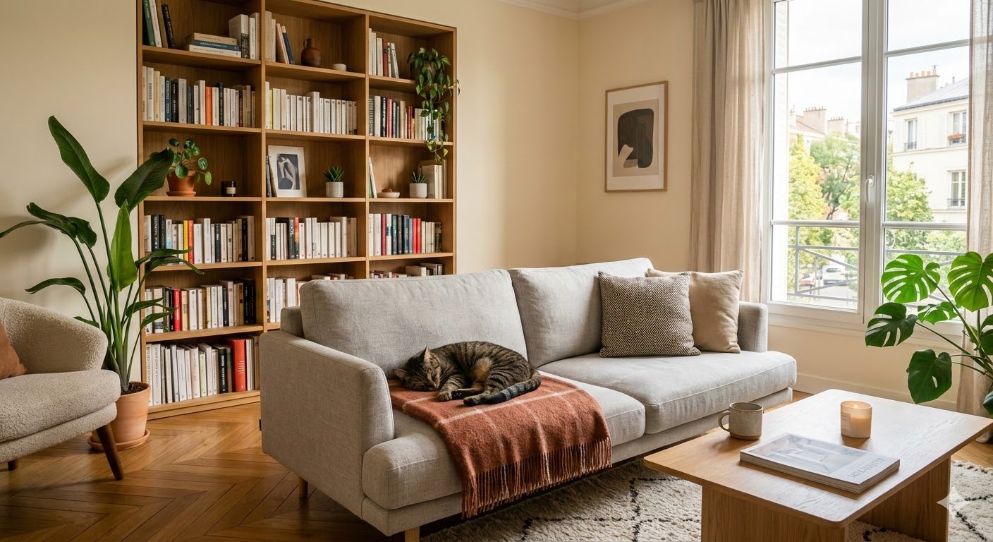 Intérieur propre et serein